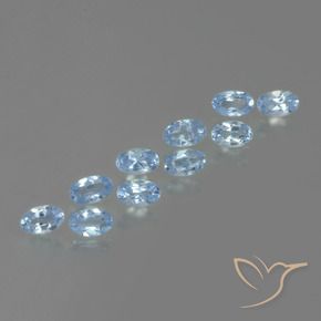Pedras preciosas de Topázio Azul Suíço natural de 2.82 ct, oval, VS