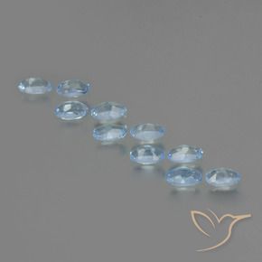 Pedras preciosas de Topázio Azul Suíço natural de 2.82 ct, oval, VS