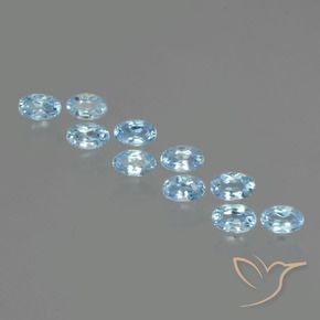 Pedras preciosas de Topázio Céu azul natural de 3.08 ct, oval, VS