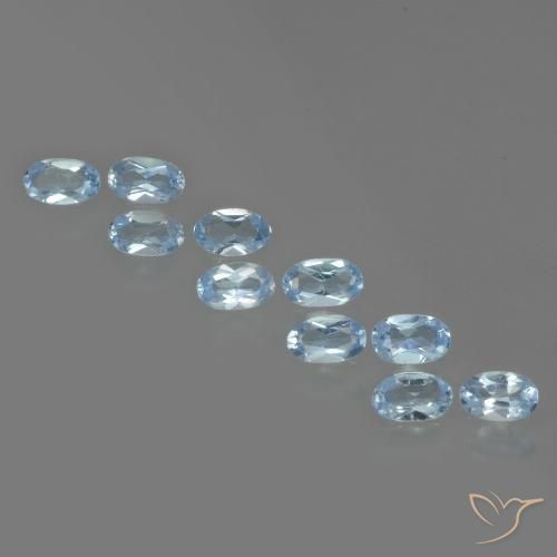 2.75ctw Natural Azul Suíço Topázio, oval, VS