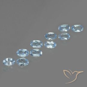 Pedras preciosas de Topázio Azul Suíço natural de 2.75 ct, oval, VS