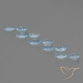Pedras preciosas de Topázio Azul Suíço natural de 2.75 ct, oval, VS