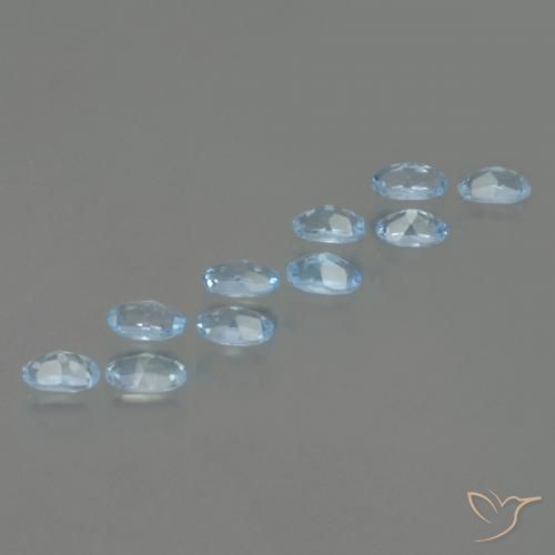 Pedras preciosas de Topázio Céu azul natural de 3.25 ct, oval, VS