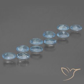 Pedras preciosas de Topázio Céu azul natural de 3.10 ct, oval, VS