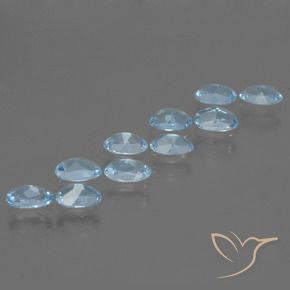 Pedras preciosas de Topázio Céu azul natural de 2.90 ct, oval, VS