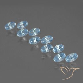 Pedras preciosas de Topázio Céu azul natural de 2.83 ct, oval, VS