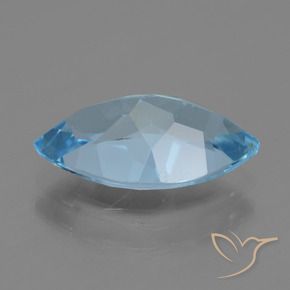 Topázio Azul Suíço Natural 3.97ct, Marquesa, VS