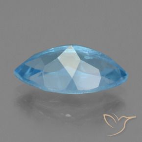 Topázio Azul Suíço Natural 4.44ct, Marquesa, VVS-VS