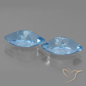 Pedras preciosas de Topázio Azul Suíço natural de 8.47 ct, Marquesa, VVS-VS