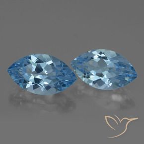Pedras preciosas de Topázio Azul Suíço natural de 8.12 ct, Marquesa, VVS-VS