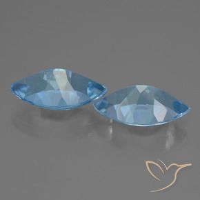 Pedras preciosas de Topázio Azul Suíço natural de 8.34 ct, Marquesa, VVS