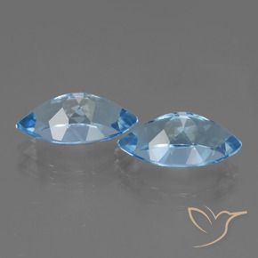 Pedras preciosas de Topázio Azul Suíço natural de 8.78 ct, Marquesa, VVS