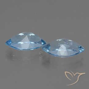 Pedras preciosas de Topázio Azul Suíço natural de 8.39 ct, Marquesa, VVS