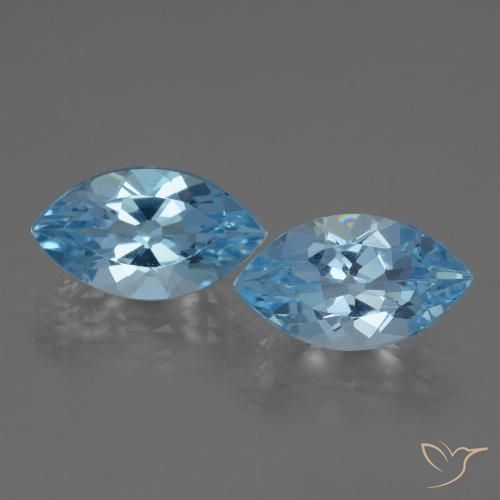 7.54ctw Natural Céu azul Topázio, Marquesa, VVS