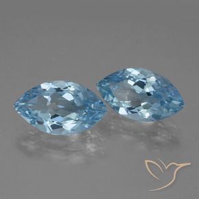 Pedras preciosas de Topázio Céu azul natural de 8.23 ct, Marquesa, VVS