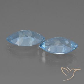 Pedras preciosas de Topázio Céu azul natural de 8.21 ct, Marquesa, VVS