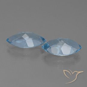 Pedras preciosas de Topázio Céu azul natural de 7.79 ct, Marquesa, VVS