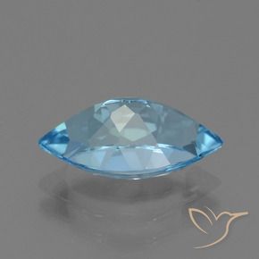 Topázio Azul Suíço Natural 4.29ct, Marquesa, VVS