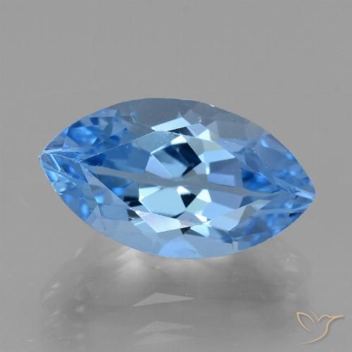 4.71ct Natural Azul Suíço Topázio, Marquesa, VVS