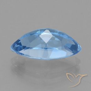 Topázio Azul Suíço Natural 4.71ct, Marquesa, VVS