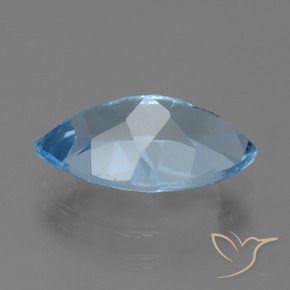 Topázio Azul Suíço Natural 4.40ct, Marquesa, VVS-VS