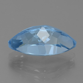Topázio azul natural 5,33ct, marquise, VVS