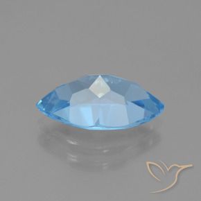 Topázio Azul Suíço Natural 4.12ct, Marquesa, VVS