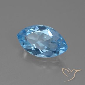 Topázio Céu azul Natural 3.57ct, Marquesa, VS