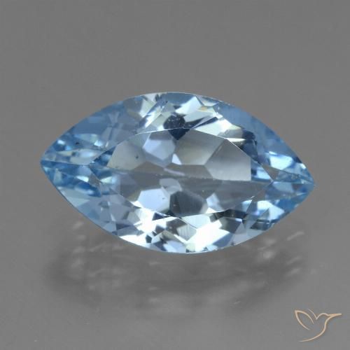 3.87ct Natural Céu azul Topázio, Marquesa, VVS-VS