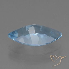 Topázio Céu azul Natural 3.87ct, Marquesa, VVS-VS