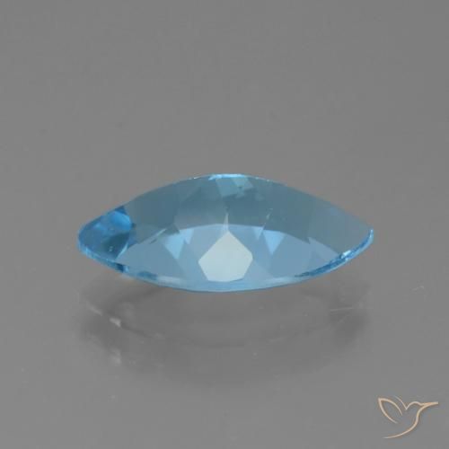 Topázio Azul Suíço Natural 4.12ct, Marquesa, VVS-VS