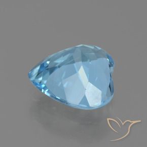 Topázio Céu azul Natural 2.47ct, Coração, VVS