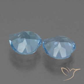 Pedras preciosas de Topázio Céu azul natural de 5.83 ct, Coração, VVS
