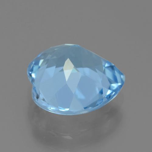 Topázio Azul Suíço Natural 3.14ct, Coração, VVS