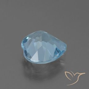 Topázio Céu azul Natural 2.88ct, Coração, VVS