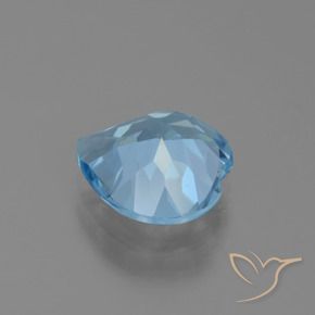 Topázio Céu azul Natural 2.74ct, Coração, VVS