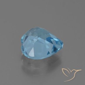 Topázio Céu azul Natural 3.07ct, Coração, VVS