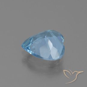 Topázio Céu azul Natural 2.73ct, Coração, VVS