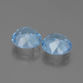 Pedras preciosas de topázio azul natural de 6,75 ct, corte redondo, VVS-VS