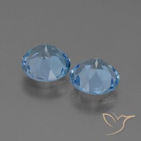 Pedras preciosas de Topázio Azul Suíço natural de 5.82 ct, Redondo, VVS-VS