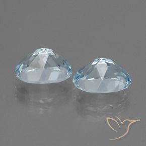 Pedras preciosas de Topázio Céu azul natural de 6.60 ct, oval, VVS-VS