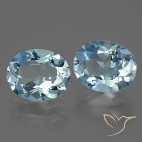 Pedras preciosas de Topázio Céu azul natural de 5.81 ct, oval, VVS-VS