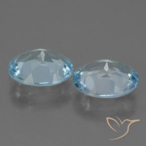 Pedras preciosas de Topázio Céu azul natural de 5.81 ct, oval, VVS-VS