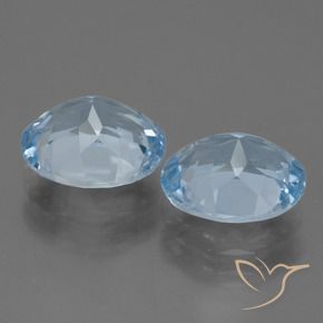 Pedras preciosas de Topázio Azul Suíço natural de 6.75 ct, oval, VVS-VS