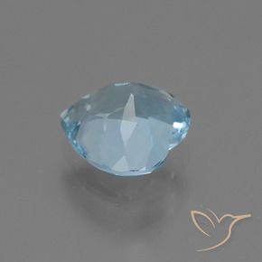 Topázio Céu azul Natural 2.83ct, Coração, VVS