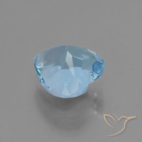 Topázio Azul Suíço Natural 3.22ct, Coração, VVS