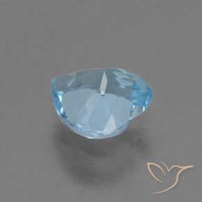 Topázio Céu azul Natural 2.91ct, Coração, VVS
