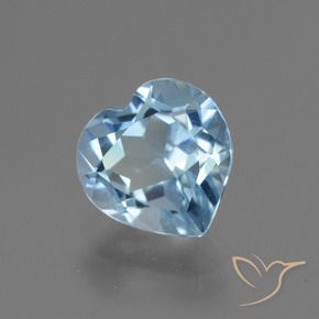 Topázio Céu azul Natural 3.03ct, Coração, VVS