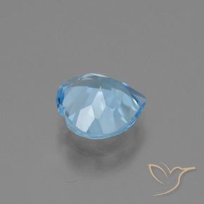 Topázio Céu azul Natural 2.84ct, Coração, VS