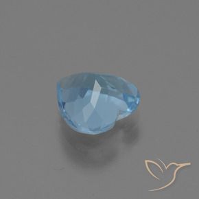 Topázio Céu azul Natural 2.63ct, Coração, VS